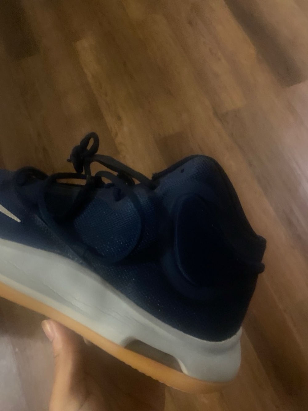 Nike Men's Navy Athletic Trainers with Gum Outsole